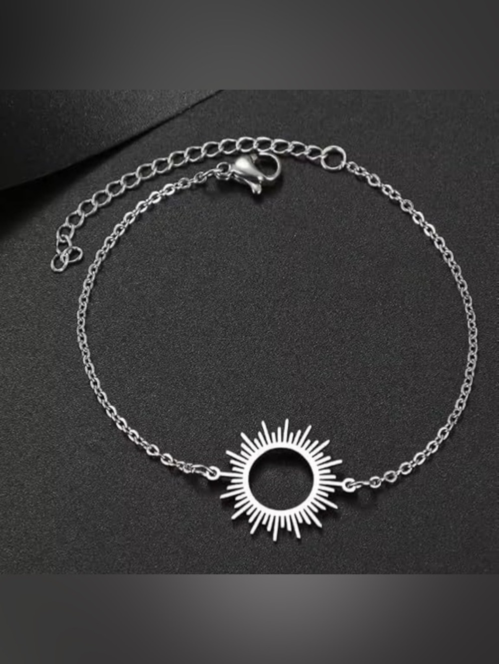 Sunburst Silver Bracelet - Stainless Steel